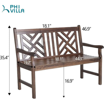 Outdoor Acacia Wood Garden Bench