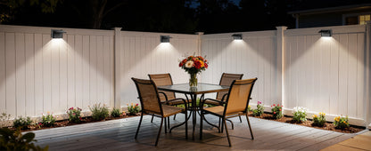 Solar Wall Lights 2 Pack with Remote, 3 Color Modes