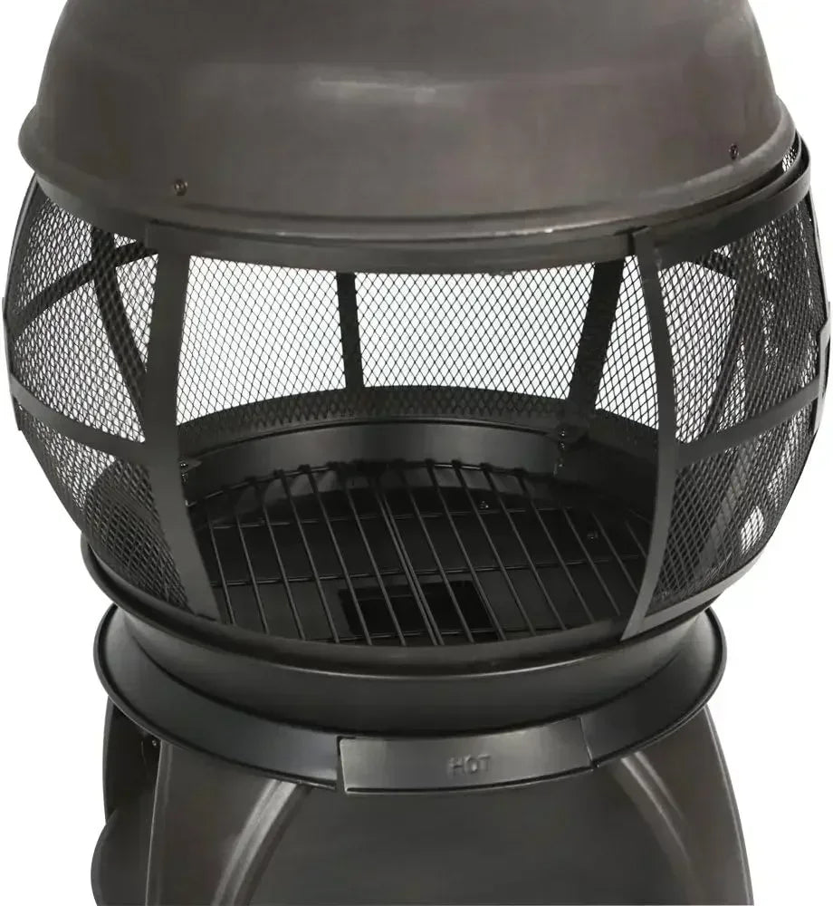 Wood Burning Chimenea Outdoor Fireplace