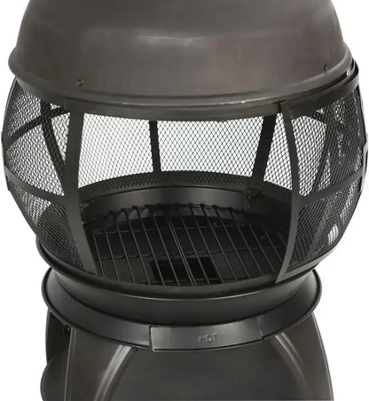 Wood Burning Chimenea Outdoor Fireplace