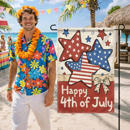 Happy 4th of July Garden Flag