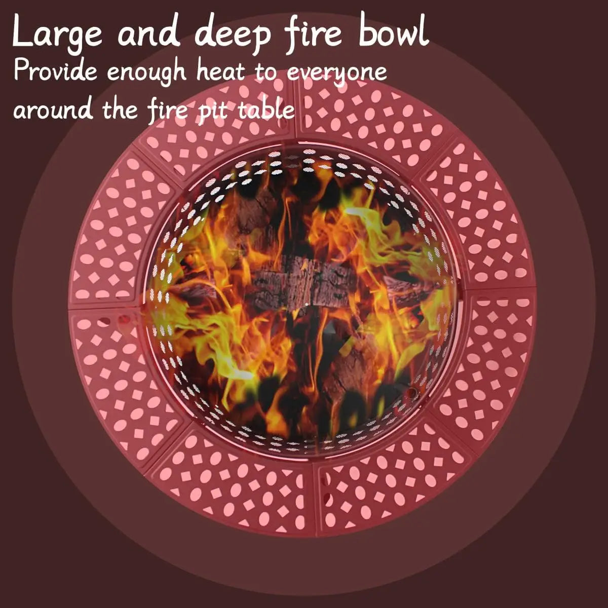 42 Inch Fire Pit with 2 Grills