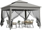 11' x 11' Pop Up Canopy with Removable Zipper Netting