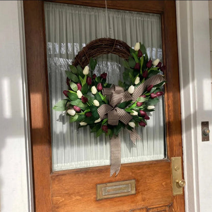 Spring Tulip Wreath