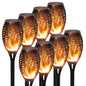 4/6/8/12Pcs Solar Flickering Outdoor Flame Torch Light