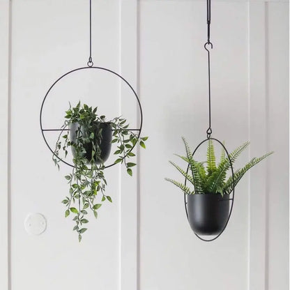 2 Pcs Hanging Planters with Hooks and Chains