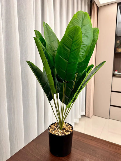 1pc 18 Leaves Artificial Banana Plant