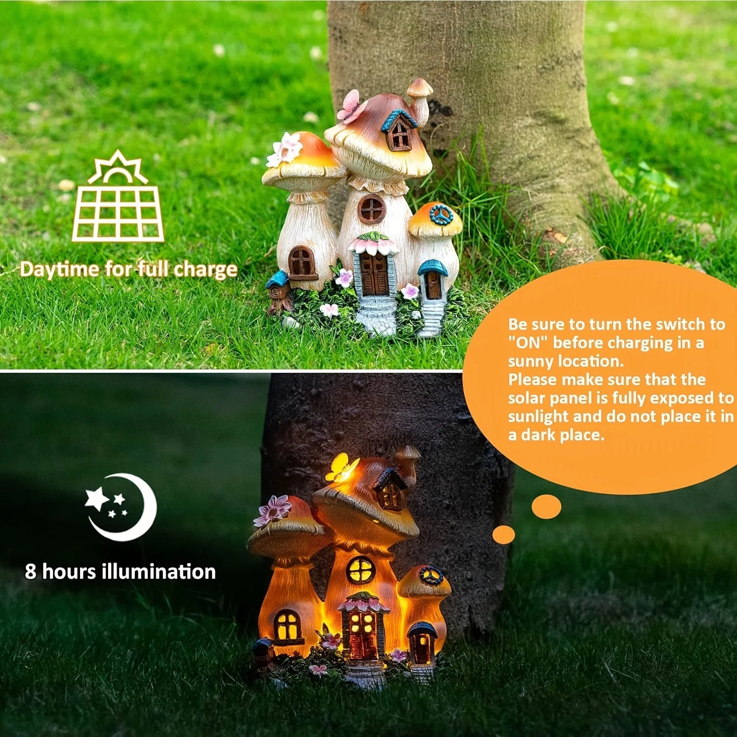 Outdoor Garden Statues Solar Light