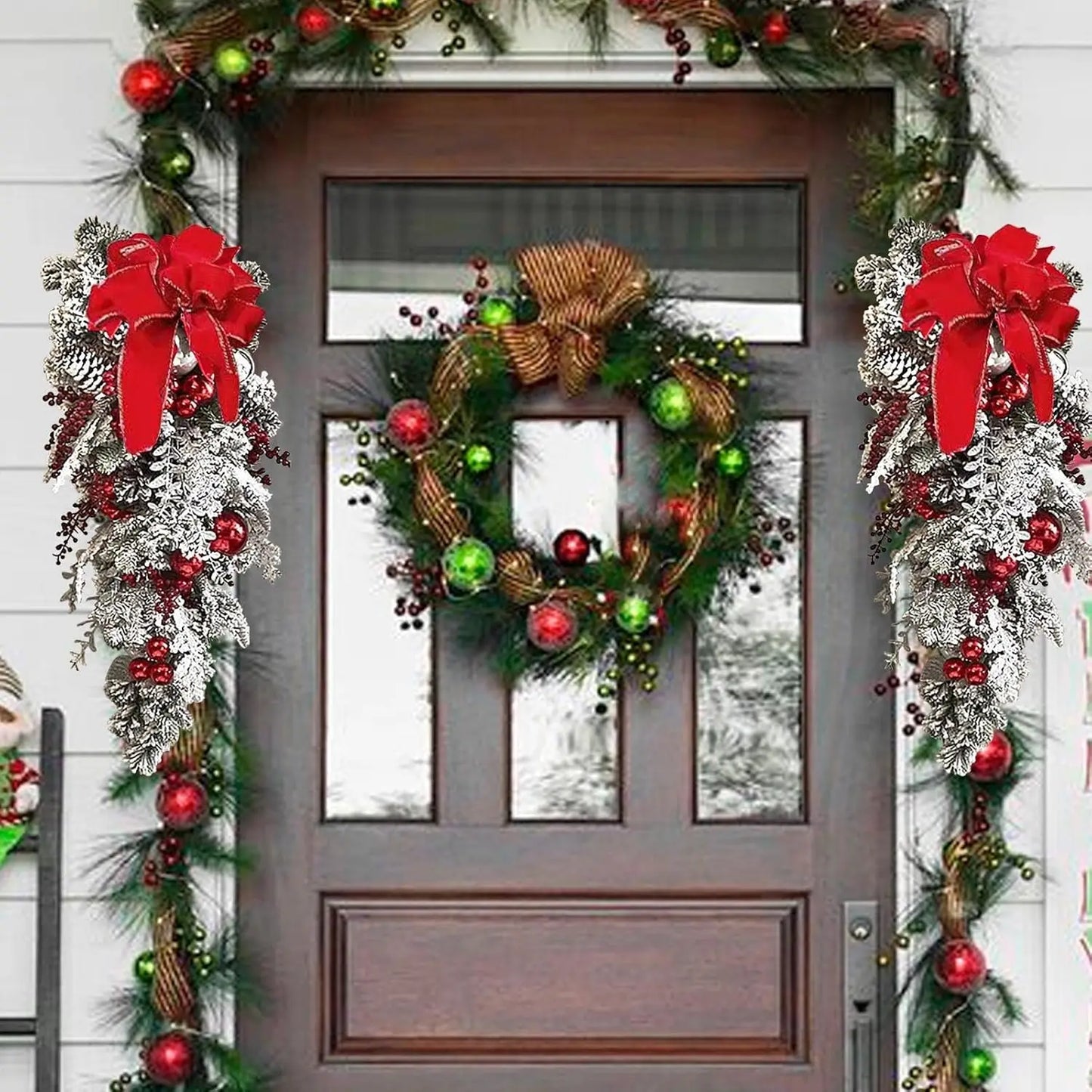 23.6in Christmas Teardrop Swag Decoration