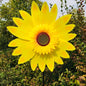 4PCS Outdoor Colorful Sunflower Wind Spinner Stake