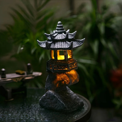 Solar Pagoda Lantern Garden Statue