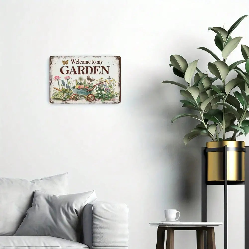 Vintage Garden Metal Sign