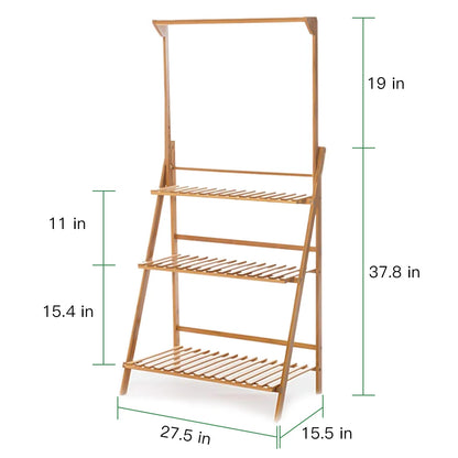 Folding Bamboo Plant Stand
