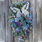 Spring Rose Butterfly Wreath