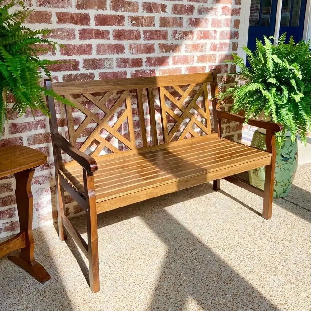 Outdoor Acacia Wood Garden Bench