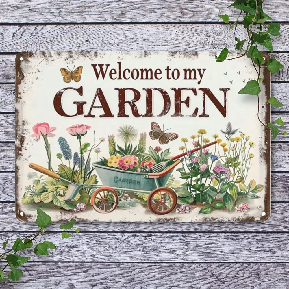 Vintage Garden Metal Sign