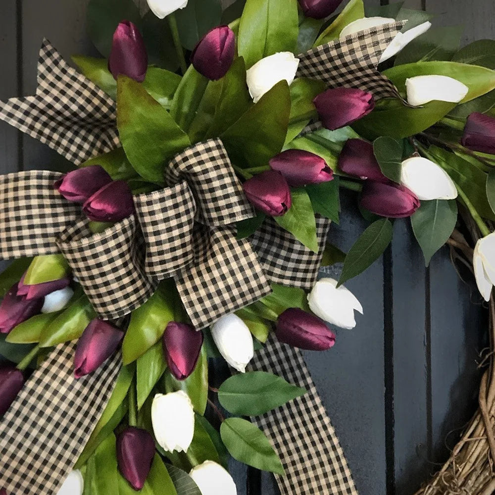 Spring Tulip Wreath