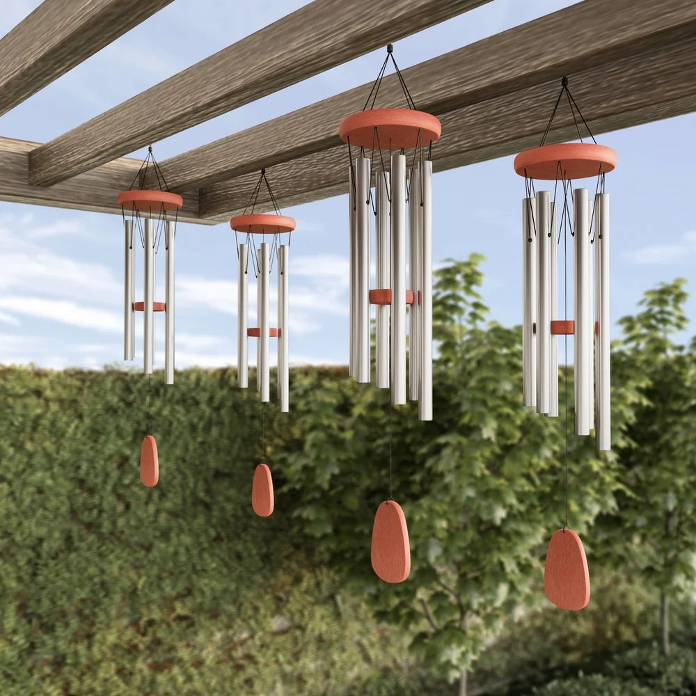 Weather Resistant Metal and Wood Wind Chimes