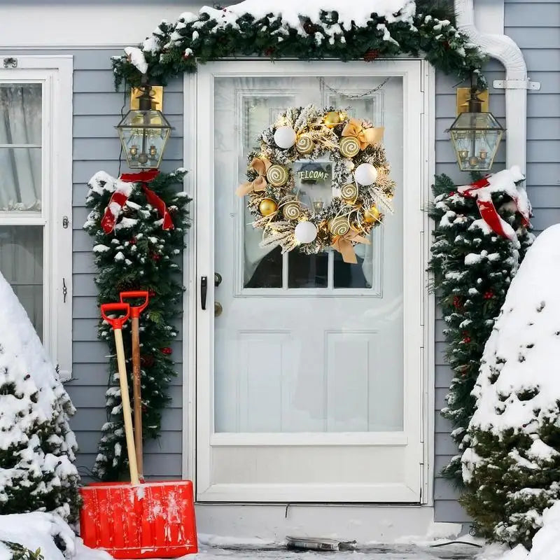 11.81in Light Up Christmas Wreath