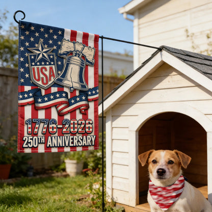 Patriotic Garden Flag 250th Anniversary Theme