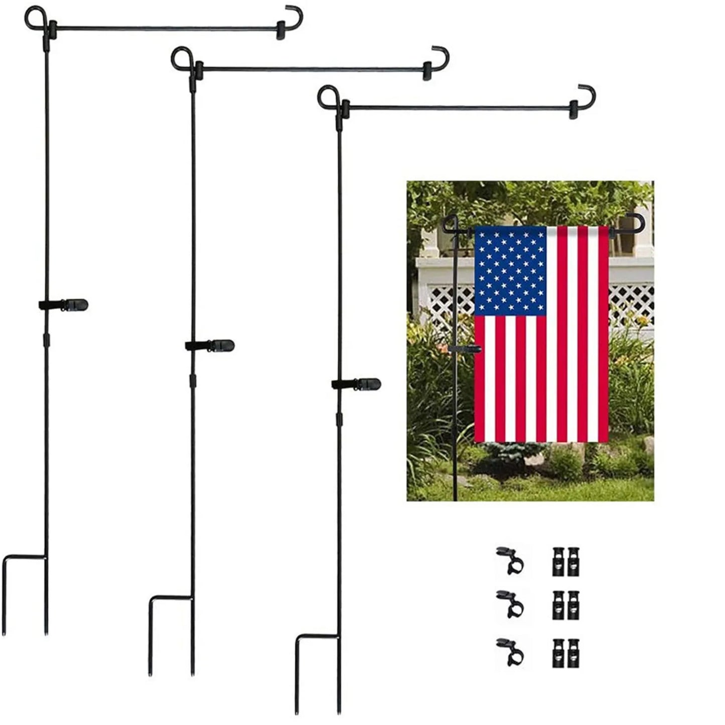 Outdoor Garden Flag Pole Bracket