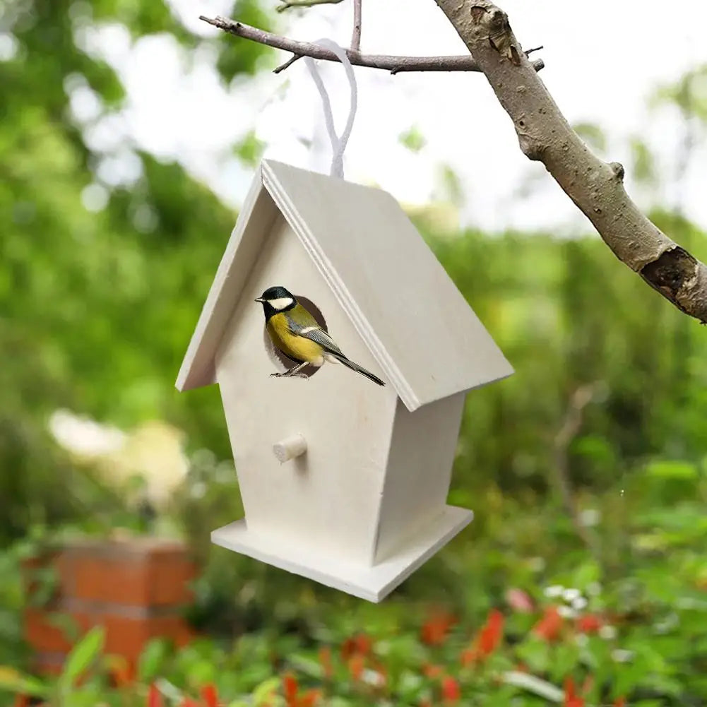 Wooden Mini Hanging Birdhouse