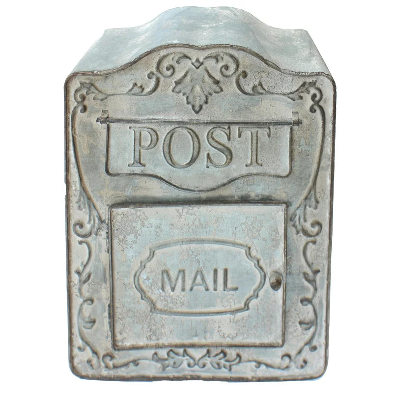 Outdoor Metal Retro Rustic Mailbox