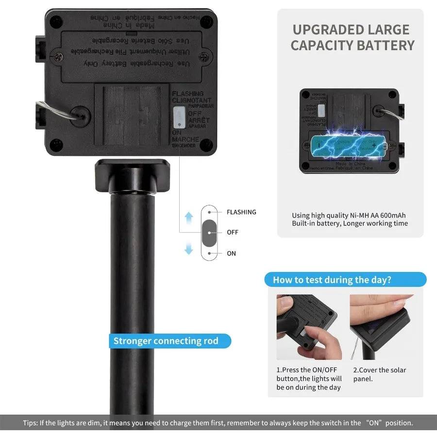 2 Pack Solar-Powered Spiral Christmas Trees with Multicolor LED Lights for Outdoor