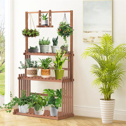 Heavy Duty Hanging Plant Stand for Indoor Outdoor