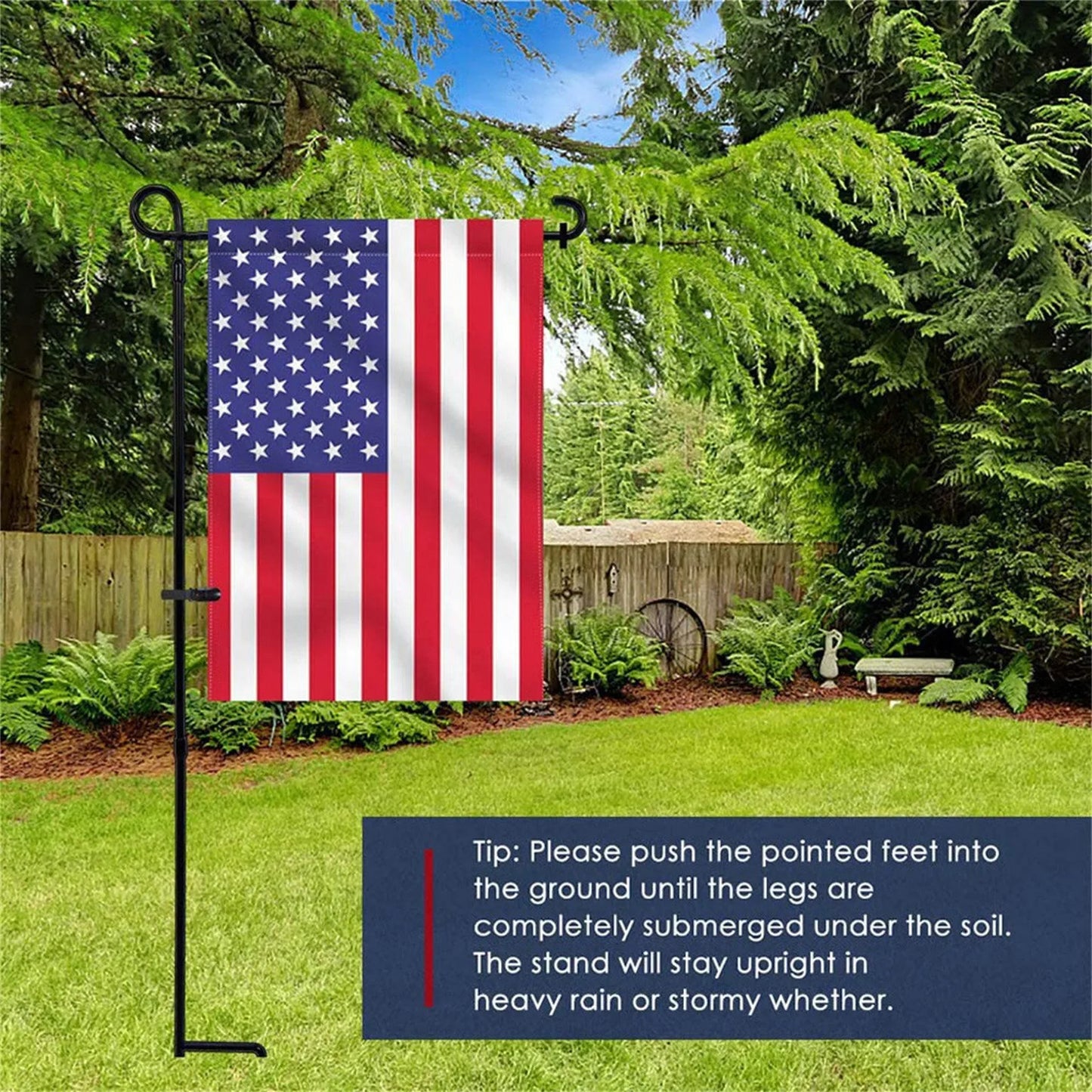 Outdoor Garden Flag Pole Bracket