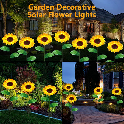 Outdoor Solar Sunflowers Waterproof LED Lawn Light