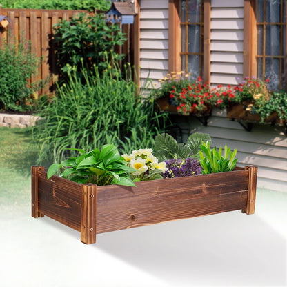 Wooden Garden Growing Bed