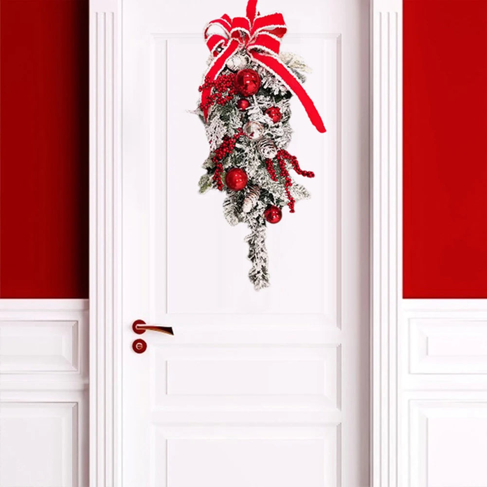 Christmas Red Ball Ornament Holiday Wreath or Garland