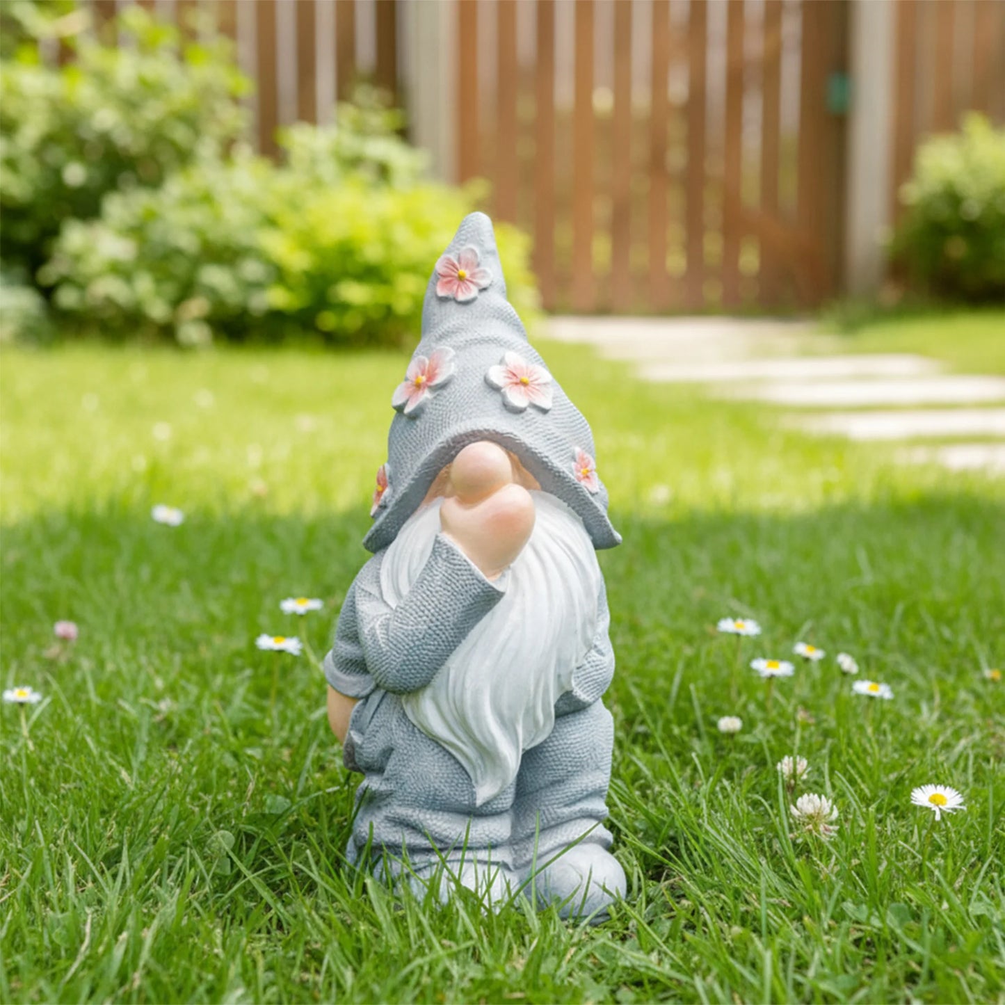 Cute Resin Gnomes Garden Statues with Pooping Design