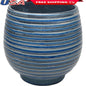 Ceramic Lynlee Planter 10 Inch Round Pot with Drainage Holes