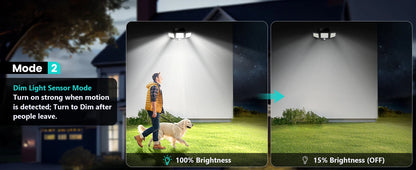 3 Pack Outdoor Solar Motion Sensor Security Lights