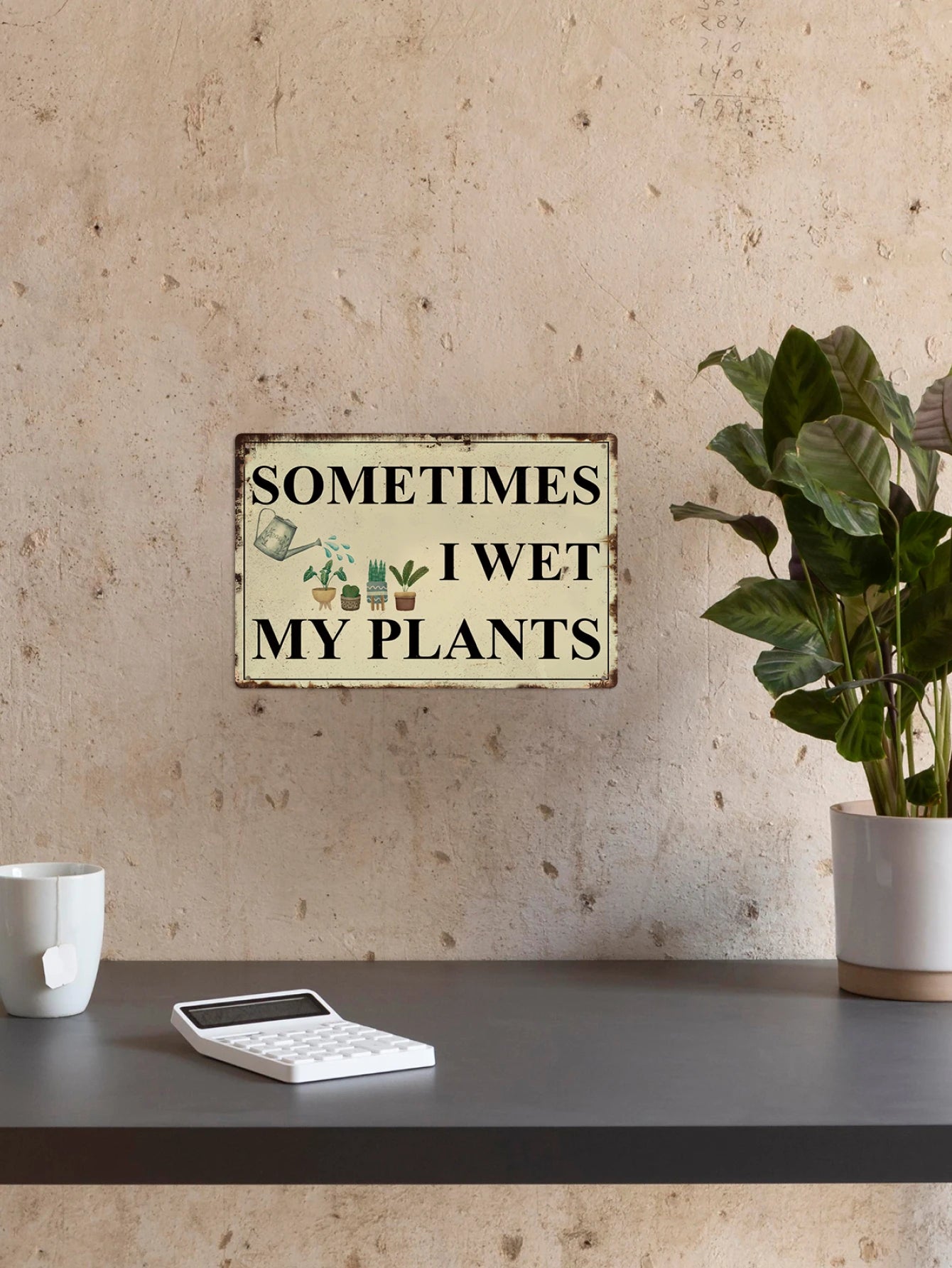 Funny Garden Rustic Metal Sign