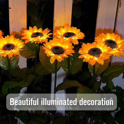 Outdoor Solar Sunflowers Waterproof LED Lawn Light
