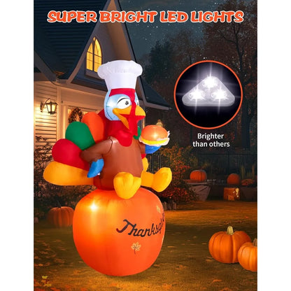 6 FT Inflatable Thanksgiving Decoration