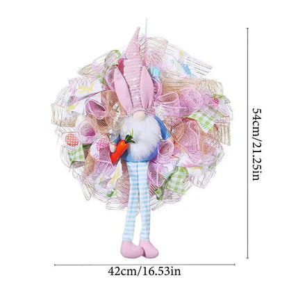 Easter Bunny Gnome Wreath