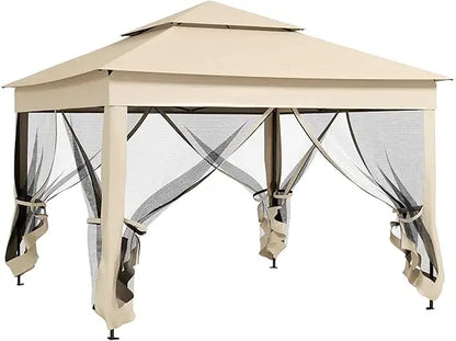 11' x 11' Pop Up Canopy with Removable Zipper Netting