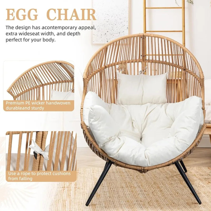 Outdoor Wicker Egg Chair