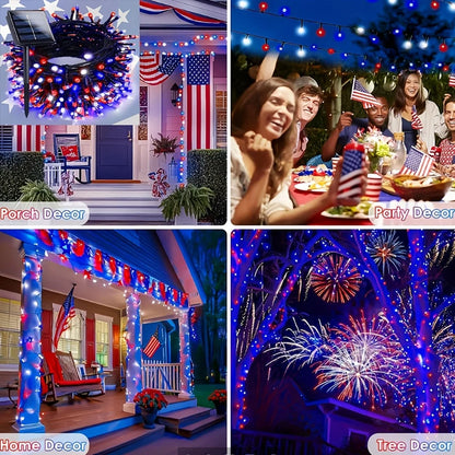 , Solar LED Lights IP65 Waterproof 8 Modes