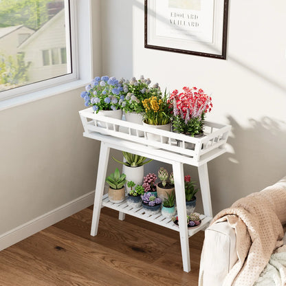 2 Tier Bamboo Plant Stand