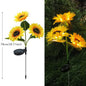 Solar Sunflower Lights Garden Stake