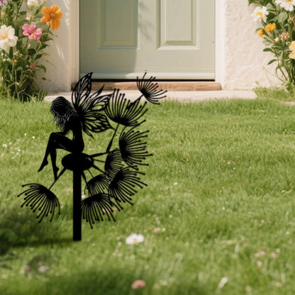 Rustic Butterfly Garden Art Outdoor Metal Sculpture