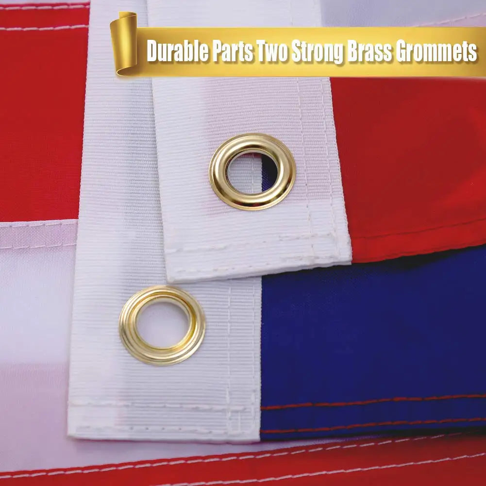 59x35in Heavy Duty American Flag with Brass Grommets