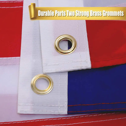59x35in Heavy Duty American Flag with Brass Grommets
