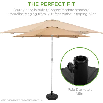 Fillable Umbrella Base Stand Round  Plastic