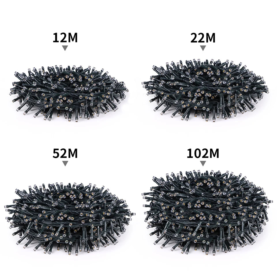 100M-10M Outdoor Waterproof Solar String Fairy Light